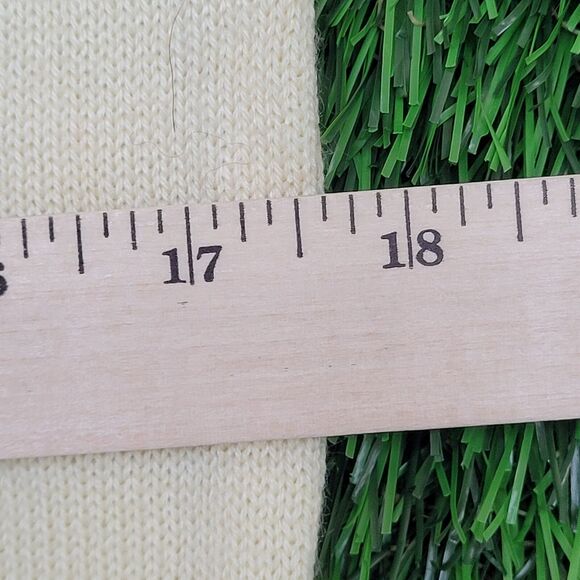 Vintage 80s MOD Sweater Womens XS/S 17x24 Ivory - Picture 12 of 12